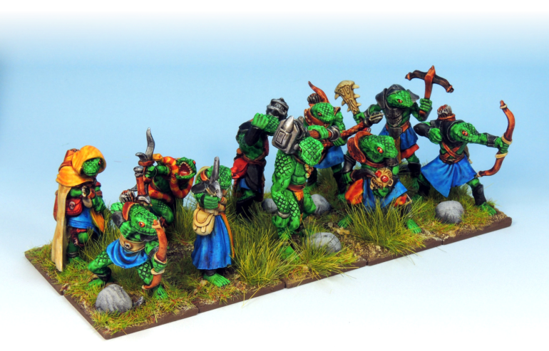 The OathmarkSnake-man Infantry unit, ready for battle.