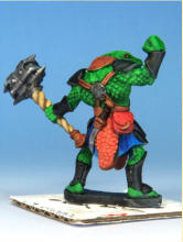 Heritor II. The chest roundel is in Blood Red, armour all Grim Black, mace haft Pallid Bone, mace head Polished Silver then Gravelord Grey, Zealot Yellow and Fire Giant Orange on the loincloth. 