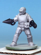 Kit-bashed Automatons/Trooper builds. The weapons and some bits and pieces, all painted in Enchanted Steel Speedpaint.