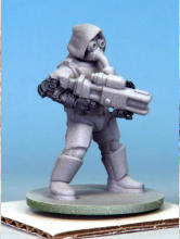Kit-bashed Automatons/Trooper builds. The weapons and some bits and pieces, all painted in Enchanted Steel Speedpaint.