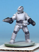 Kit-bashed Automatons/Trooper builds. The Enchanted Steel Speedpaint gave a deep, shadowed base, but the weapons needed a touch of wear. A flick of Warpaints Fanatic Metallic Mithril caught the edges, adding a subtle battle-forged gleam.