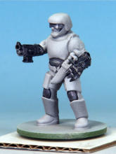 Kit-bashed Automatons/Trooper builds. The Enchanted Steel Speedpaint gave a deep, shadowed base, but the weapons needed a touch of wear. A flick of Warpaints Fanatic Metallic Mithril caught the edges, adding a subtle battle-forged gleam.