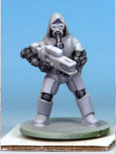 Kit-bashed Automatons/Trooper builds. The Enchanted Steel Speedpaint gave a deep, shadowed base, but the weapons needed a touch of wear. A flick of Warpaints Fanatic Metallic Mithril caught the edges, adding a subtle battle-forged gleam.