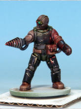 Kit-bashed Automatons/Trooper builds. Then came the eyes, lenses, LEDs, and that deadly laser beam, each carefully over-painted with Speedpaints like Blood Red and Plasmatic Bolt to bring them to life.