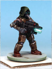 Kit-bashed Automatons/Trooper builds. Then came the eyes, lenses, LEDs, and that deadly laser beam, each carefully over-painted with Speedpaints like Blood Red and Plasmatic Bolt to bring them to life.