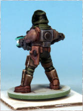 Kit-bashed Automatons/Trooper builds. Then came the eyes, lenses, LEDs, and that deadly laser beam, each carefully over-painted with Speedpaints like Blood Red and Plasmatic Bolt to bring them to life.