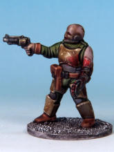 Kit-bashed Automatons/Trooper builds. I applied a tiny drop of gloss varnish to lenses and LEDs just to make them pop. 