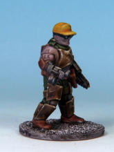Kit-bashed Automatons/Trooper builds. I applied a tiny drop of gloss varnish to lenses and LEDs just to make them pop. 