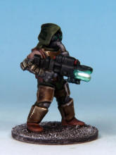 Kit-bashed Automatons/Trooper builds. I applied a tiny drop of gloss varnish to lenses and LEDs just to make them pop. 
