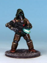 Kit-bashed Automatons/Trooper builds. I applied a tiny drop of gloss varnish to lenses and LEDs just to make them pop. 