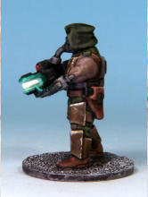 Kit-bashed Automatons/Trooper builds. I applied a tiny drop of gloss varnish to lenses and LEDs just to make them pop. 
