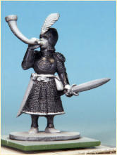 The armour, chainmail, greaves, vambraces and helmets, all painted in Enchanted Steel Speedpaint.