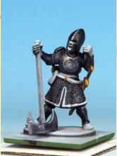 Weapons etc. painted in, I then lightly dry-brushed the armour with Warpaints Fanatic Metallic Mithril, using the same to add battle damage to both the armour and the swords.
