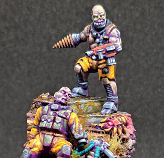 Phillip Johns. Conversion. The palette choices are daring and effective, especially in the flesh tones. NMM technique is clean and convincing and a brilliant build seals the deal. 