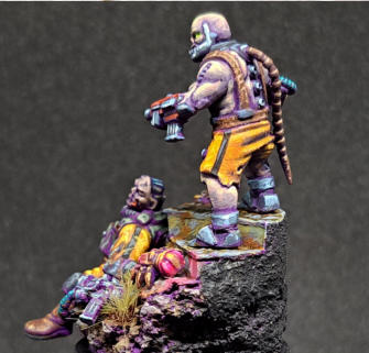 Phillip Johns. Conversion. The palette choices are daring and effective, especially in the flesh tones. NMM technique is clean and convincing and a brilliant build seals the deal. 