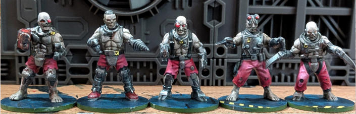Joshua Gordon. The ship won't let them stay dead. Vivid pink really pops, with sharp details like radiation symbols and slick bases. These horrors are finished with flair.