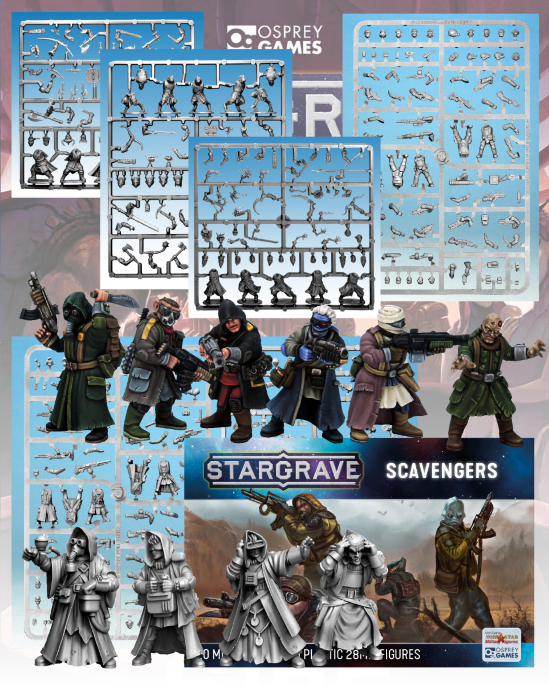 Jeu de figurine Mercenaires de Stargrave Jeu de figurine Mercenaires de Stargrave