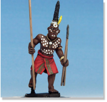 Bangles and spears painted in.