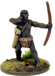 NSA5002 - Jungle Cannibal bowmen representing tribal warriors of the Congo. 