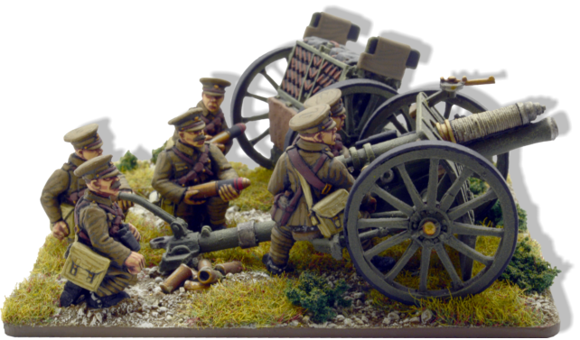 GREAT WAR British Artillery Crew & British 13pdr Mk1 Gun & British Ammunition Wagon