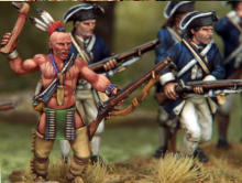 MUSKET & TOMAHAWKS WAR OF INDEPENDENCE GALLERY Indian Warriors, Continental Infantry, British Regular Infantry 