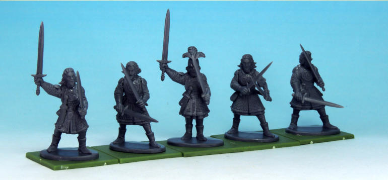 The four units of armoured elves are similarly. the only reason they are double armed is to signify them as the Kings Guard (in the list they are categorised as Line Breakers) 