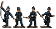 The backbone and very effective part of the Scotland Yard Company are perhaps the trickiest of all the models to make and paint. Mike Owen has sculpted some very lively and attractive models, with a good period look.