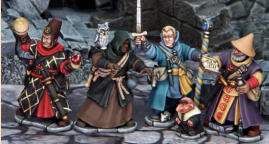 These four wizards are built from the Frostgrave Wizard boxed set. 