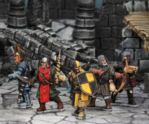 FGVP08 - Frostgrave Knights.  This box set of hard plastic figures allows you to build 10 different Specialist Soldiers, including Knights, to play in the game Frostgrave.
