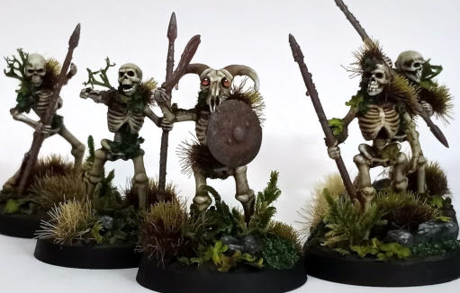 James Lane Skeletons. Works so well as a unit, everything ties together, from the base components and the use of them on the models themselves, to the superb bones and brilliantly rusted metalwork. Top work.